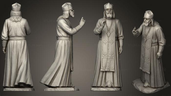Статуи античные и исторические (Православный священник, STKA_1462) 3D модель для ЧПУ станка